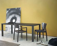 Contemporary table EXPRESSIONwoodensquarerectangular