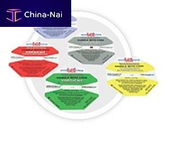 Active label for impact and tilt detection