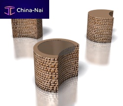 Contemporary side table LUNATICOcardboardcurvedhome