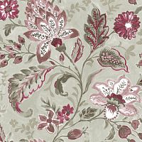 Upholstery fabric ARLES 25 floral patternpolyesterlinen