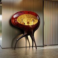 Contemporary display case ORACLEfreestandingresinfiberglass