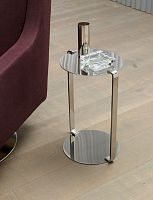 Contemporary side table AIRstainless steelroundhome