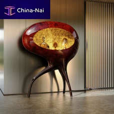 Contemporary display case ORACLEfreestandingresinfiberglass