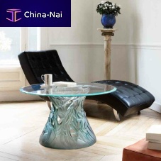 Contemporary coffee table Vegetaletempered glasstempered glass baserectangular
