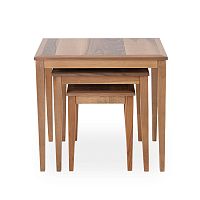 Contemporary nesting tables Secretwood veneerwood veneer baserectangular