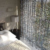 Geometric curtain METALEXpleatedaluminum