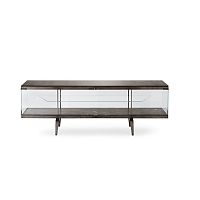 Contemporary china cabinet PANDORA LIGHTtempered glasslacquered glasslacquered metal