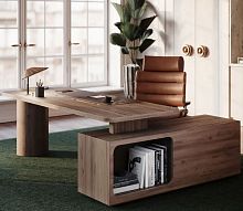 Executive desk Willingdonfree-standingcontemporarywalnut