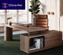 Executive desk Willingdonfree-standingcontemporarywalnut