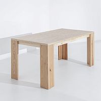Contemporary table MONTE solid woodAmerican walnutpine