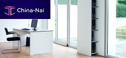 Contemporary desk RIVApanel end