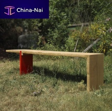 Contemporary table OAK MEETS ORANGE oakglossy lacquered wood baserectangular
