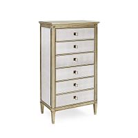 Traditional chiffonier BEAUTY-FULLwoodenglasslacquered metal