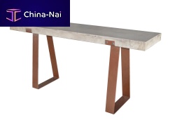 Industrial design sideboard table VAULTmetalconcreterectangular