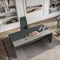 Executive desk E-9free-standingcontemporarywood veneer