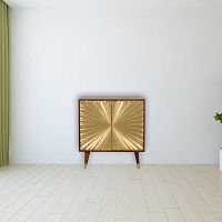 Scandinavian style sideboard MANILA solid woodbrasscopper