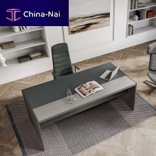 Executive desk E-9free-standingcontemporarywood veneer