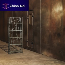 Free-standing bookcase DEFRAMEcontemporarymetalblack