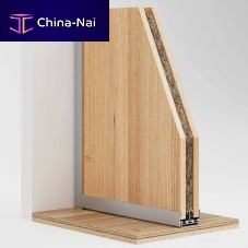 Removable partition RITMICA OPACAwoodenaluminumcommercial