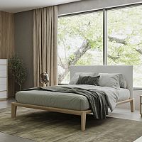 Double bed FANCYcontemporarywith upholstered headboardfabric