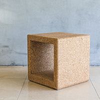 Contemporary side table OUTLINE: 534NCcorkrectangularfor hotel