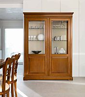 Traditional display case BS29glasssolid wood