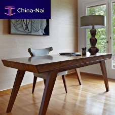 Free-standing desk TIMAIOS2-4 persontraditionalwalnut