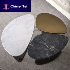 Contemporary coffee table NINFEAashmarbletravertine