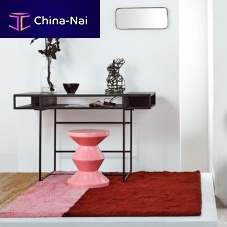 Contemporary desk GRAPHITEaluminiumironglass