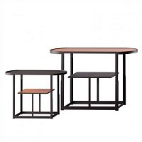 Contemporary side table PERIlacquered woodglossy lacquered wood baseoval