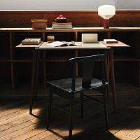 Free-standing desk SIGNATUREcontemporarywalnutstraight