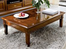 Traditional coffee table BALDOVINO oakwalnutsolid wood