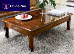Traditional coffee table BALDOVINO oakwalnutsolid wood