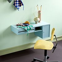 Wall-mounted desk BUREAUcontemporarylacquered MDFstraight