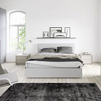 Double bed JEREZcontemporaryupholsteredwith headboard