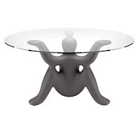 Original design table HELPYOURSELFglasspolyethylenepolyethylene base