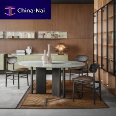 Contemporary table IN-BETWEEN oakporcelain stonewaremarble