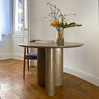 Contemporary table Giorgiabronzebronze baserectangular