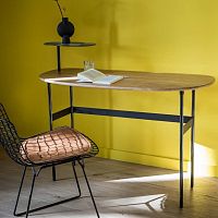 Free-standing desk Antoinettecontemporaryoakwalnut