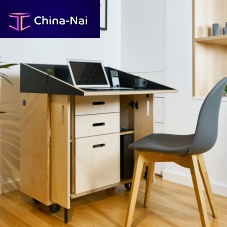 Contemporary secretary desk THE STARplywoodbirchwith storage