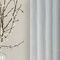 Plain sheer curtain fabric JOYpolyesterhomecontract