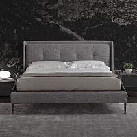 Double bed TERENCEsinglecontemporaryupholstered