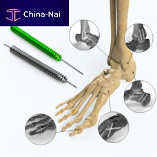 Foot compression bone screw cannulatedheadless