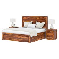 King size bed SHAKERqueen sizecontemporarywith drawer