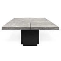 Contemporary dining table DUSK 130lacquered woodmelamineconcrete