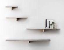 Wall-mounted shelf EGALAcontemporaryoaksolid wood