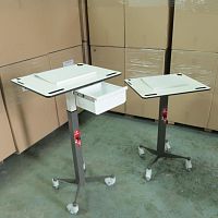 Computer table on casters PRTRL6810contemporarymetalstraight