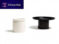 Contemporary table PLUVIALaluminumround