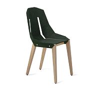 Contemporary chair DIAGOindoorfeltoak base