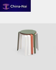 Contemporary side table Palettealuminumaluminum baseround